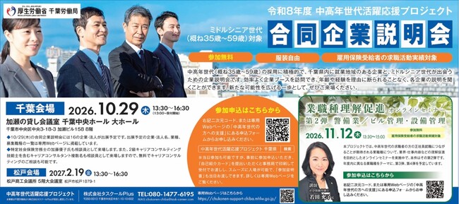 合同企業説明会参加要領のご案内と産経新聞朝刊千葉版への広告掲載