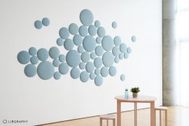 大小の丸型吸音パネルを単色で組み合わせた「OTTO R」単色セット 大小の丸型吸音パネルを単色で組み合わせた「OTTO R」単色セット