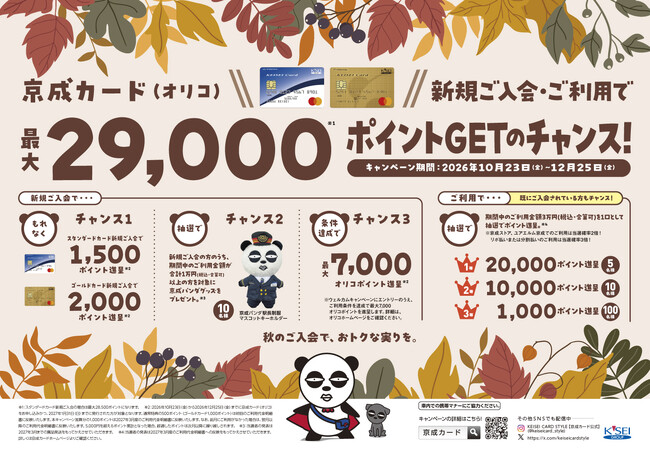 京成カード(オリコ)新規ご入会&利用促進キャンペーン