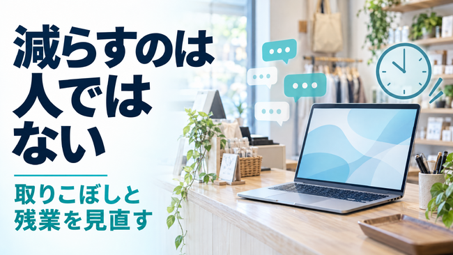 コミクス、店舗の取りこぼしと残業を見直す全10枚のAI活用教材を制作