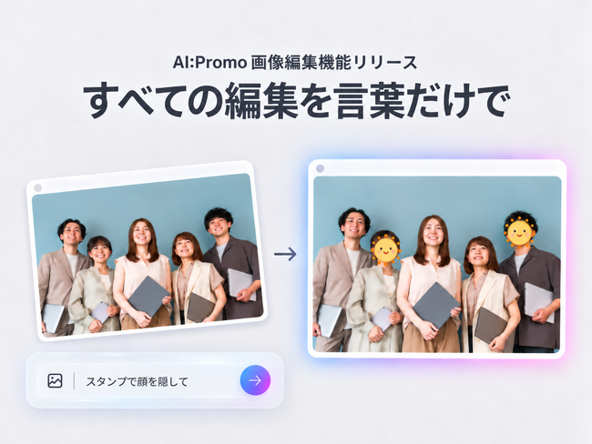 AI:Promo、SNS投稿画像を「作って終わり」にしない新たな画像編集機能を追加