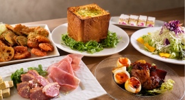 【忘年会】食パン1斤を丸ごと使った「濃厚カルボナーラパングラタン」が主役の宴会コースが汐留横丁『伊太そば豚骨イタリアンラーメン&バル』に登場 【忘年会】食パン1斤を丸ごと使った「濃厚カルボナーラパングラタン」が主役の宴会コースが汐留横丁『伊太そば豚骨イタリアンラーメン&バル』に登場