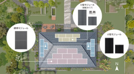 標準モジュールと小型モジュールの混在設置イメージ
