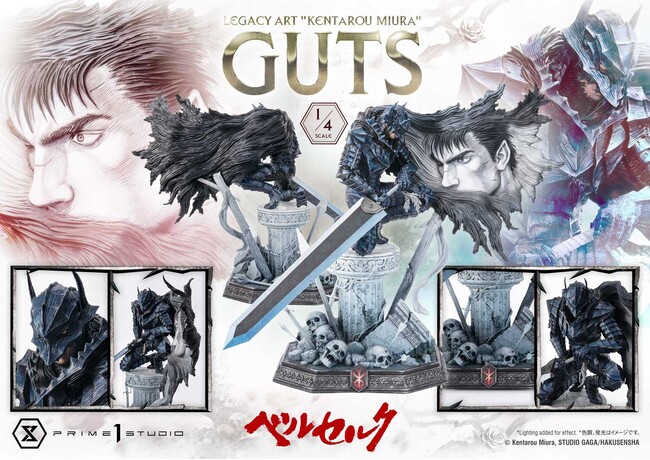 プライム1スタジオ注目の新作『レガシーアート“三浦 建太郎” ベルセルク：ガッツ＆グリフィス 1/4スケール』詳細レビュー・ライブ配信のご報告
