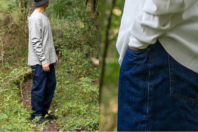 本格デニムのディティールとイージーな履き心地を備えたベーシックデニムパンツ「PLAY Basic Denim Pants」登場