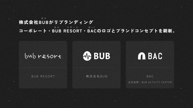 株式会社BUBがリブランディング。世界を体験で埋め尽くすためのブランド体系を刷新