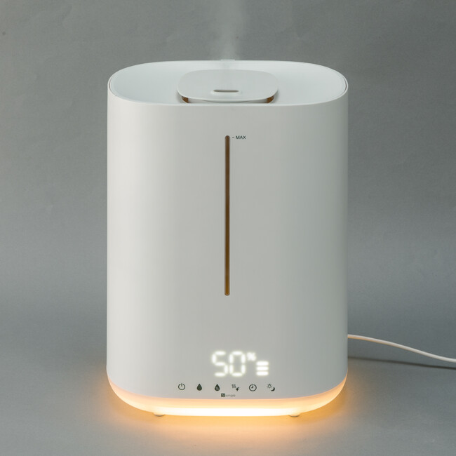 シリーズ累計販売数60万台の「ラク給水加湿器」に、リビングでも使える14畳向けが新登場！