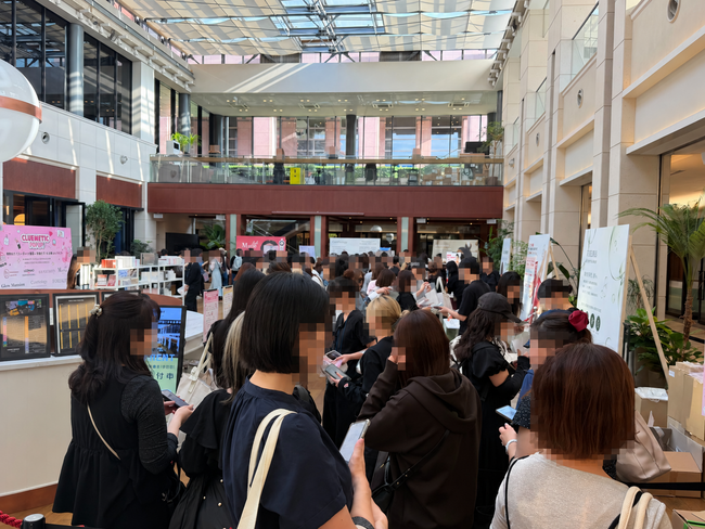 K-Beauty体験型ポップアップ第3弾「ClueMetic Popup in Ebisu」、平日の初日に約1,000名が来場。予約数は6,000名に到達し、4日間で延べ5,000名超の来場見込み