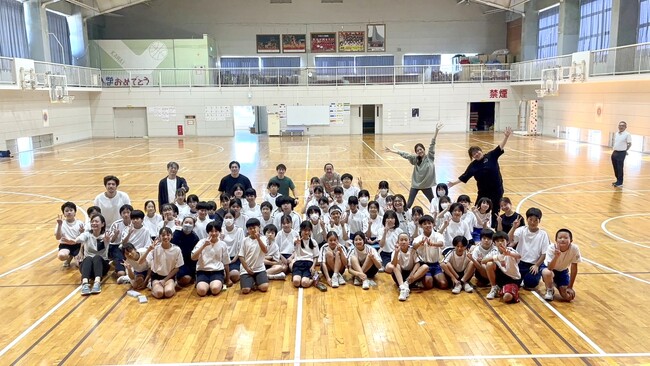 元日本代表アスリート7名と輪島の小学生が「未来の体育館」を考えた。「脱！サウナ体育館プロジェクト」輪島小学校プチ運動会をASUWAが企画・運営