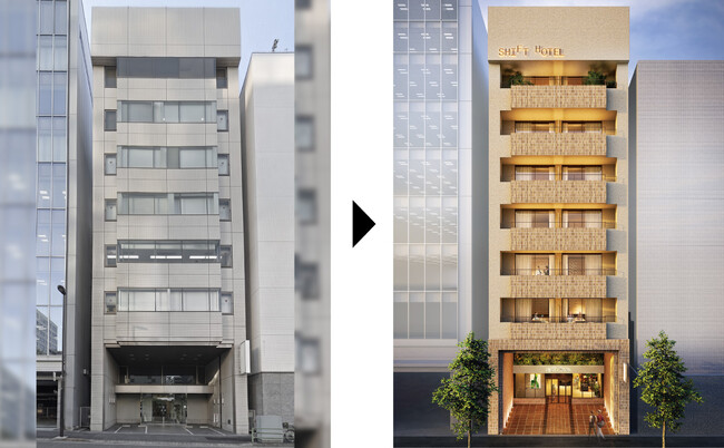 リアルゲイトとヒューリックの戦略的業務提携に基づくホテルプロジェクト第一弾「SHIFT HOTEL GINZA by HistoRy」、2028年春開業予定